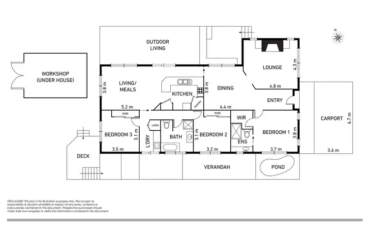 Floorplan of Homely house listing, 8 Wilma Court, Beaconsfield VIC 3807