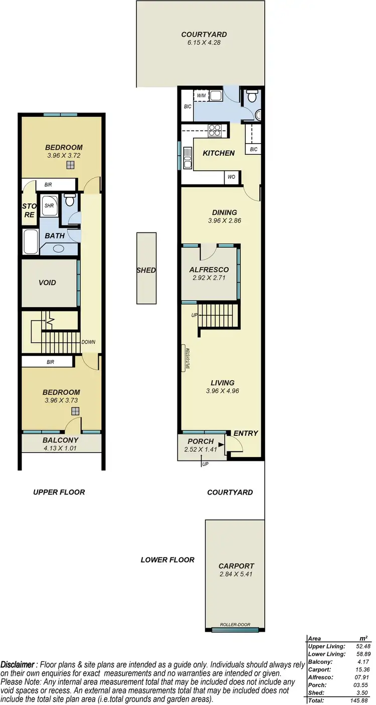 Floorplan of Homely townhouse listing, 3/18 Adelphi Terrace, Glenelg North SA 5045