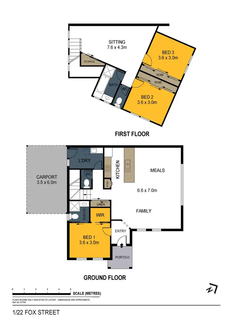 Floorplan of Homely townhouse listing, 25 Jennings Street, East Bendigo VIC 3550