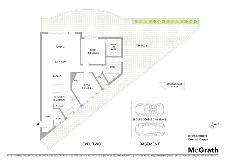 Floorplan of Homely apartment listing, 206/193-195 Thompsons Road, Bulleen VIC 3105