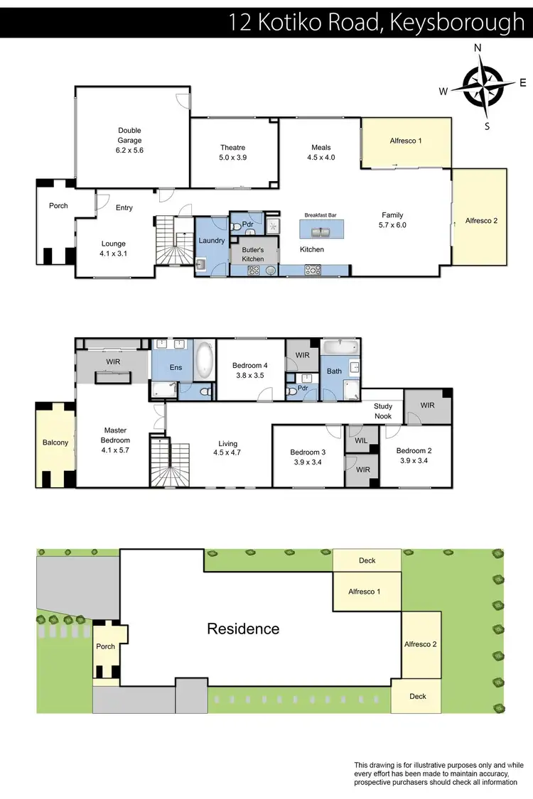 Floorplan of Homely house listing, 12 Kotiko Road, Keysborough VIC 3173