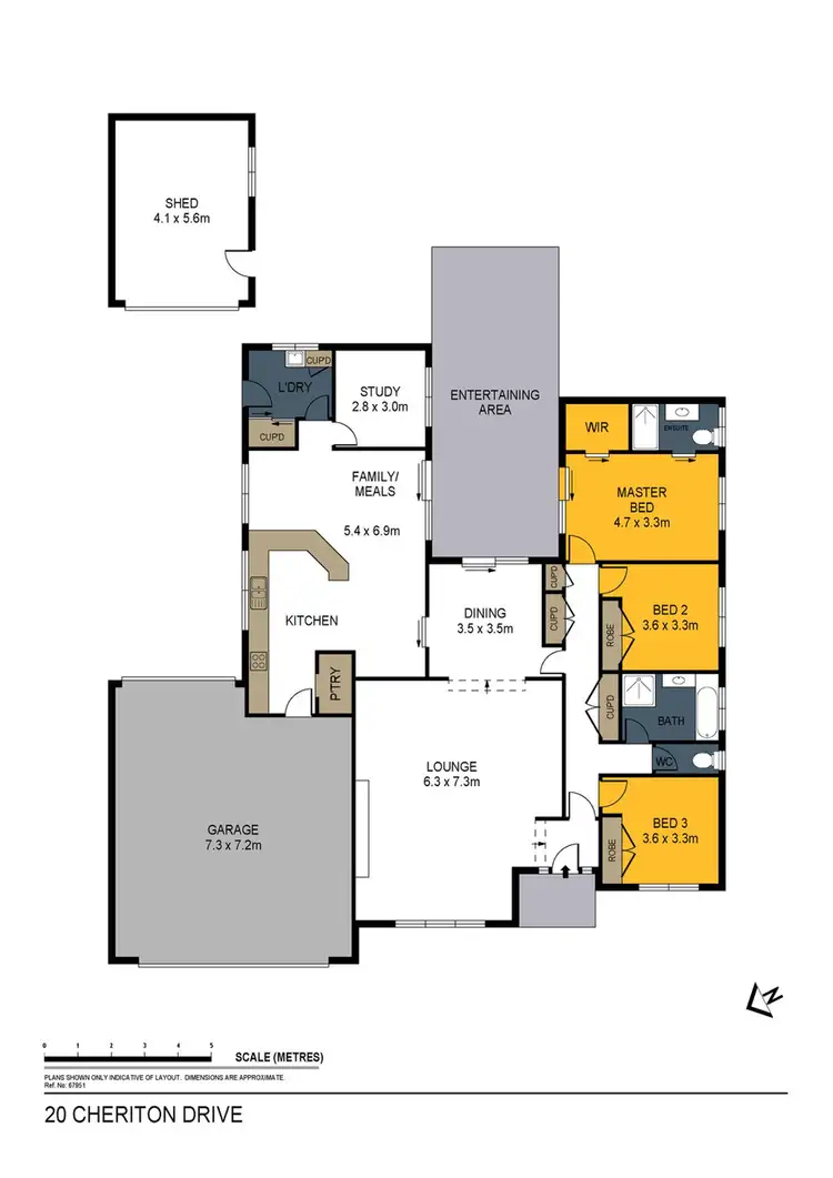 Floorplan of Homely house listing, 20 Cheriton Drive, Strathdale VIC 3550