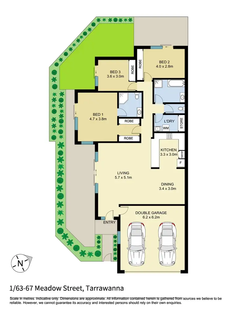 Floorplan of Homely villa listing, 1/63-67 Meadow Street, Tarrawanna NSW 2518
