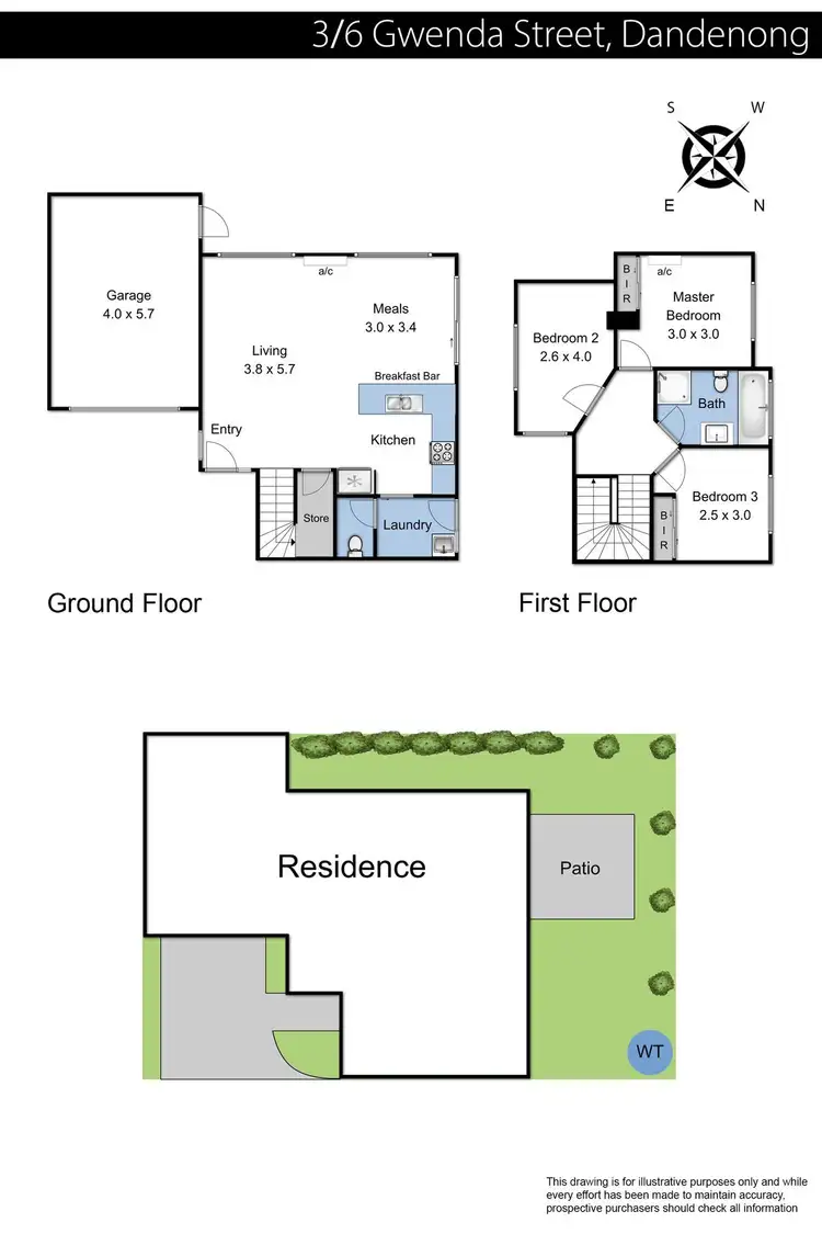 Floorplan of Homely unit listing, 3/6 Gwenda Street, Dandenong VIC 3175