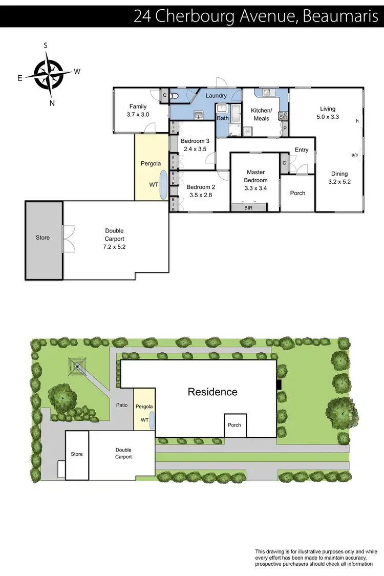 Floorplan of Homely house listing, 24 Cherbourg Avenue, Beaumaris VIC 3193