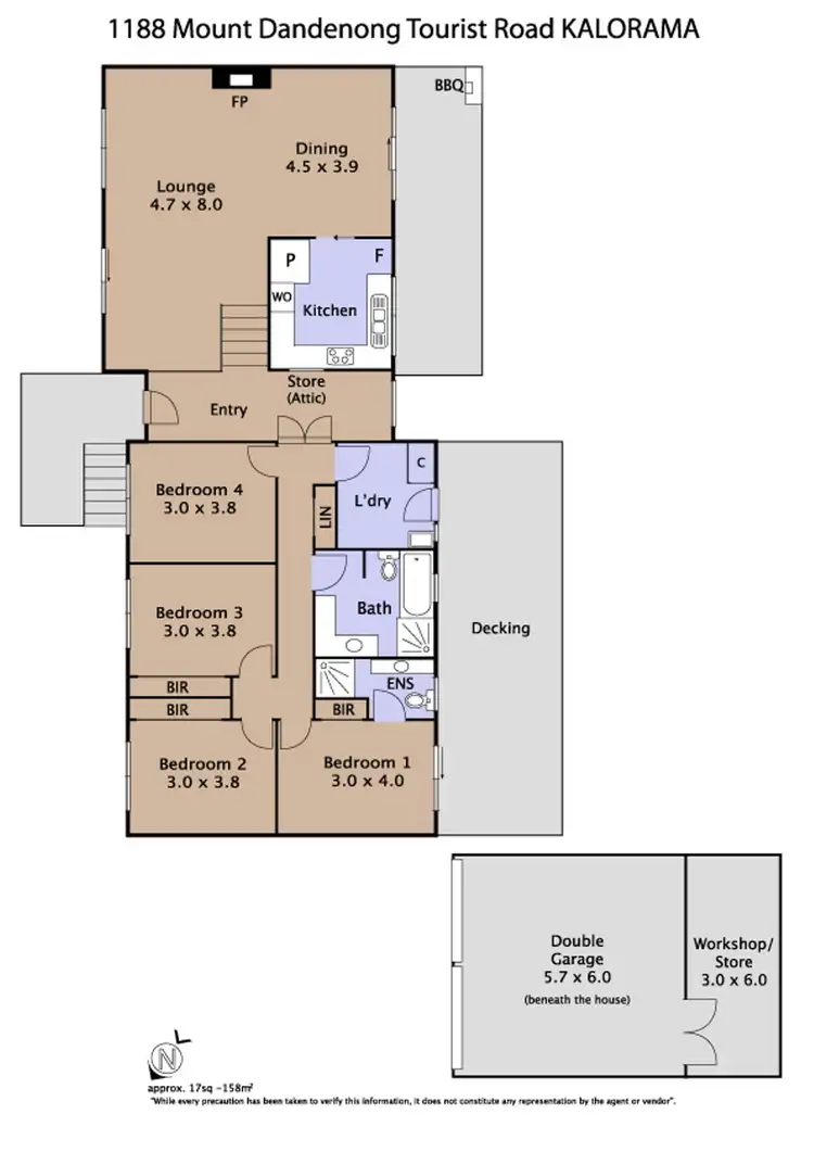 Floorplan of Homely house listing, 1188 Mount Dandenong Tourist Road, Kalorama VIC 3766