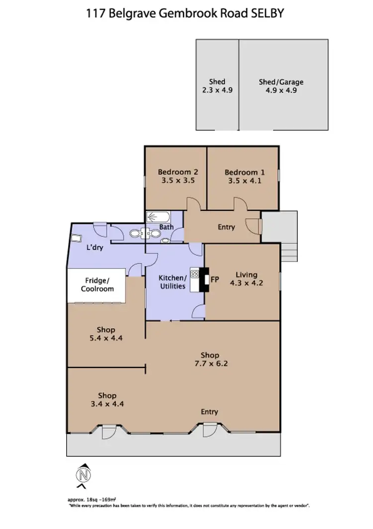 Floorplan of Homely house listing, 117 Belgrave-Gembrook Road, Selby VIC 3159