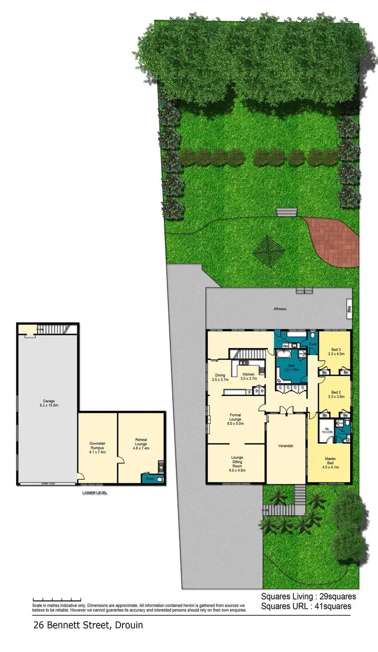 Floorplan of Homely house listing, 26 Bennett Street, Drouin VIC 3818