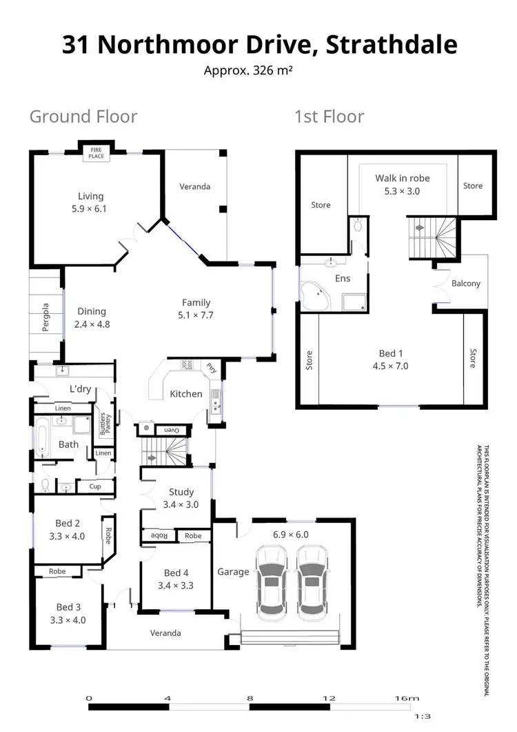 Floorplan of Homely house listing, 31 Northmoor Drive, Strathdale VIC 3550