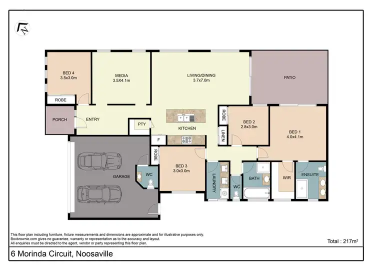 Floorplan of Homely house listing, 6 Morinda Circuit, Noosaville QLD 4566