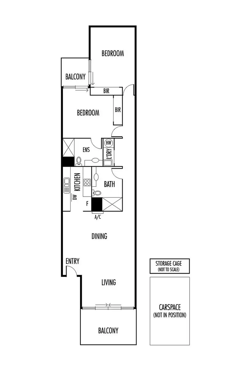 Floorplan of Homely apartment listing, 8/213 Buckley Street, Essendon VIC 3040
