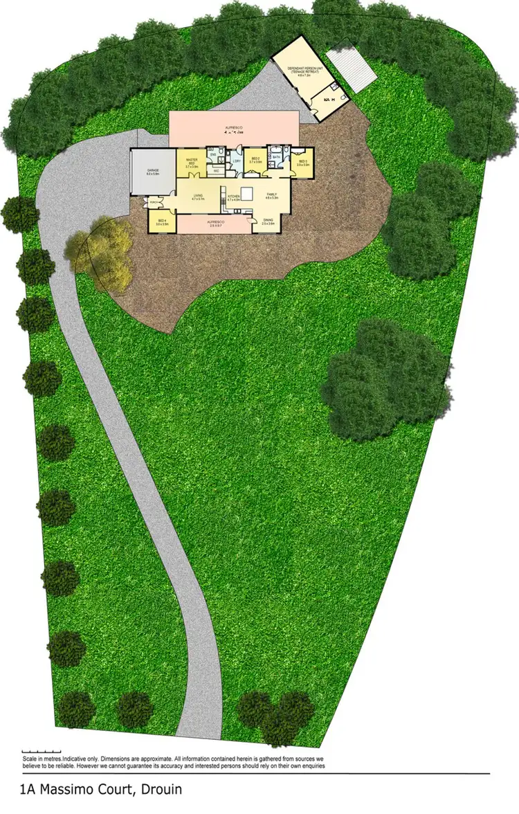 Floorplan of Homely house listing, 1A Massimo Court, Drouin VIC 3818