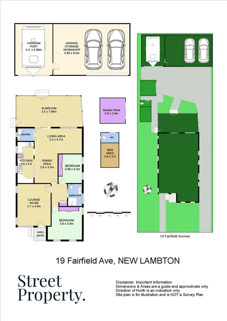 Floorplan of Homely house listing, 19 Fairfield Avenue, New Lambton NSW 2305