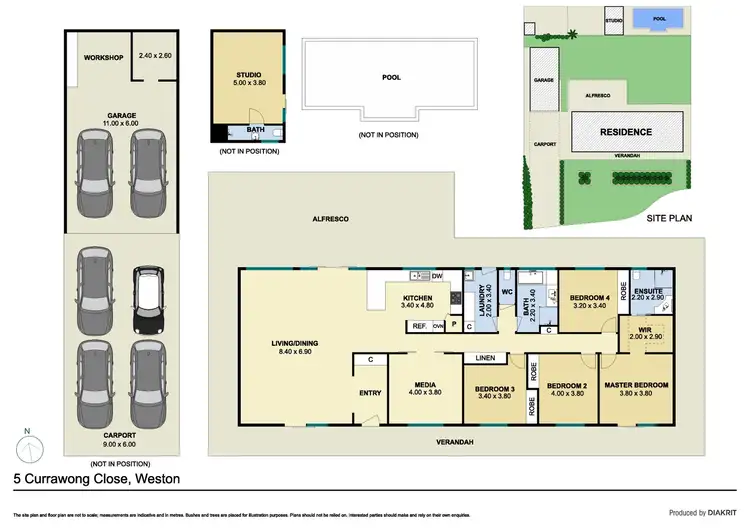 Floorplan of Homely house listing, 5 Currawong Close, Weston NSW 2326