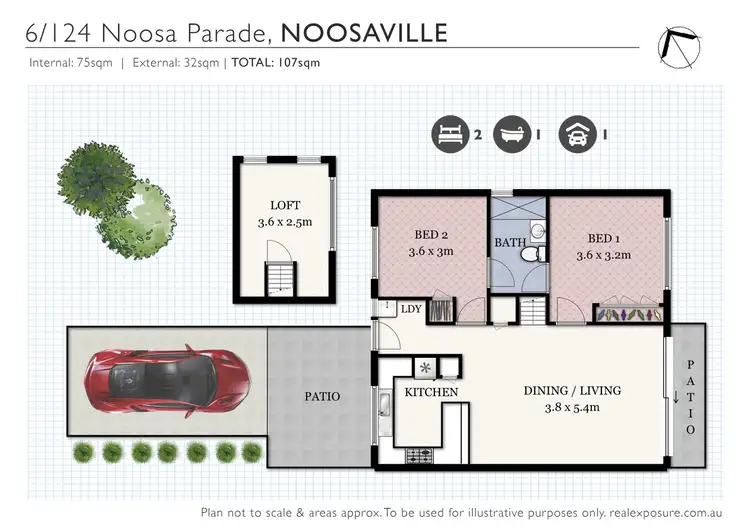 Floorplan of Homely unit listing, 6/124 Noosa Parade, Noosaville QLD 4566