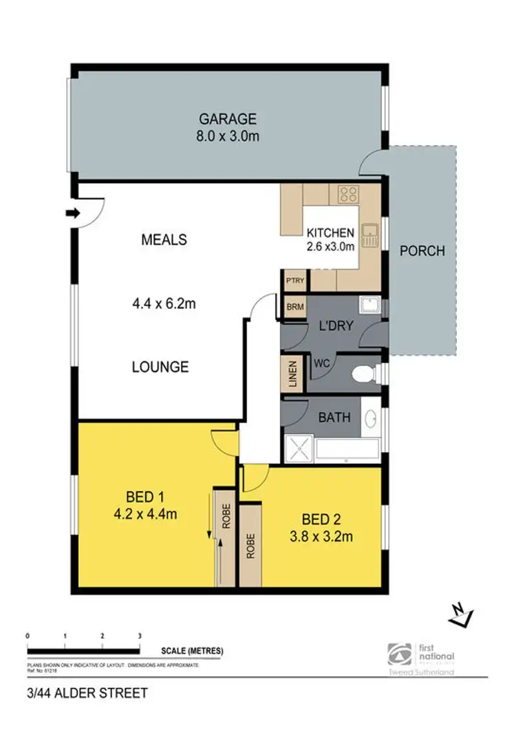 Floorplan of Homely house listing, 3/44 Alder Street, Golden Square VIC 3555