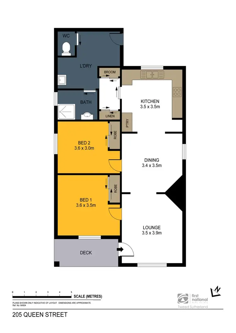 Floorplan of Homely house listing, 205 Queen Street, Bendigo VIC 3550