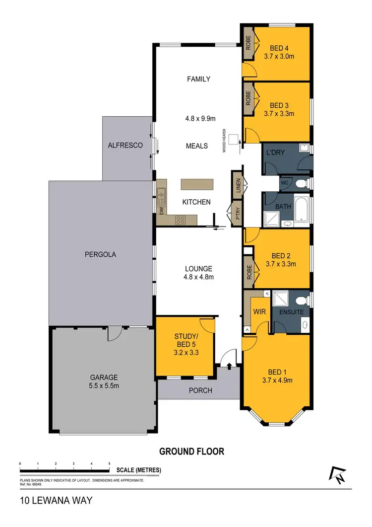 Floorplan of Homely house listing, 10 Lewana Way, Strathfieldsaye VIC 3551