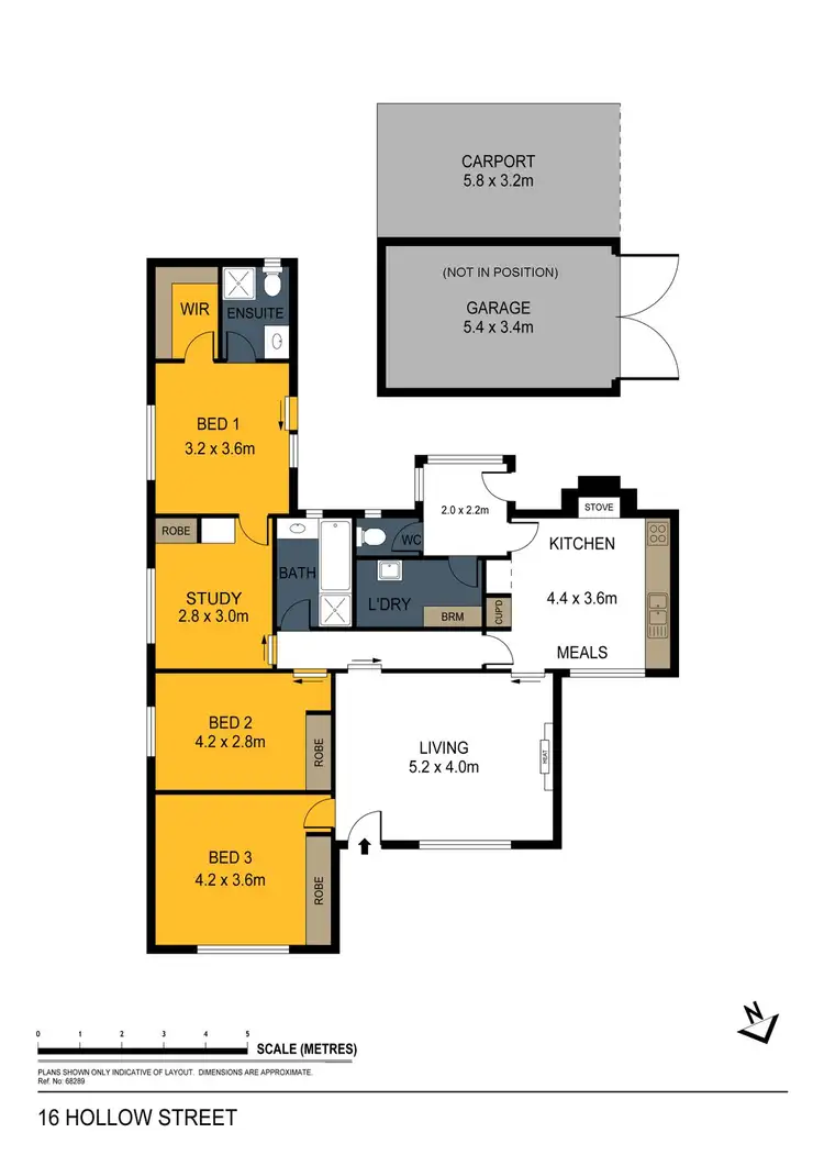 Floorplan of Homely house listing, 16 Hollow Street, Golden Square VIC 3555