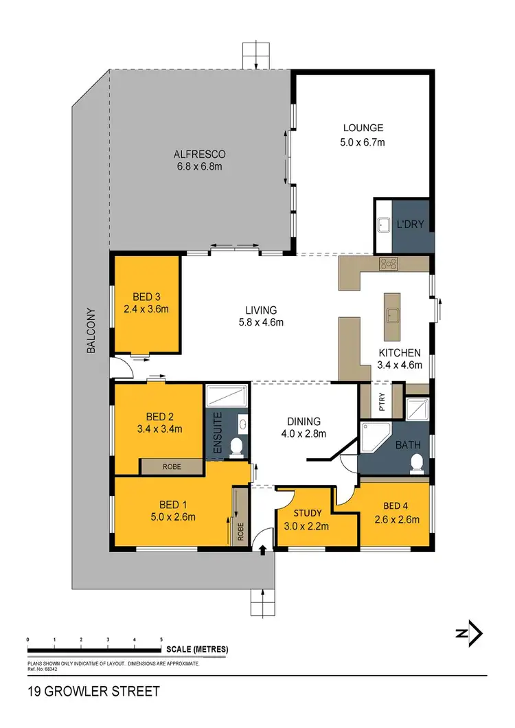 Floorplan of Homely house listing, 19 Growler Street, Sailors Gully VIC 3556
