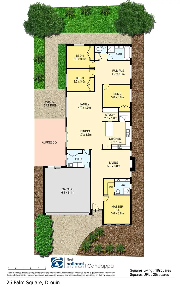 Floorplan of Homely house listing, 26 Palm Square, Drouin VIC 3818