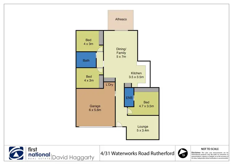 Floorplan of Homely villa listing, 4/31 Waterworks Road, Rutherford NSW 2320