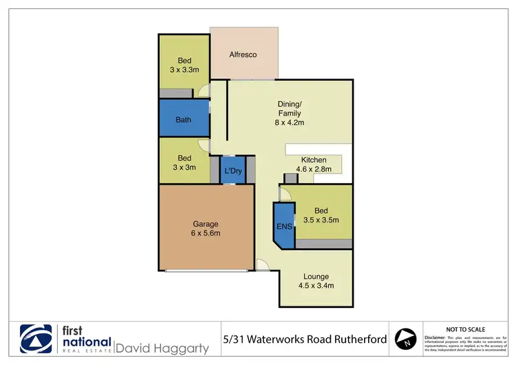 Floorplan of Homely villa listing, 5/31 Waterworks Road, Rutherford NSW 2320