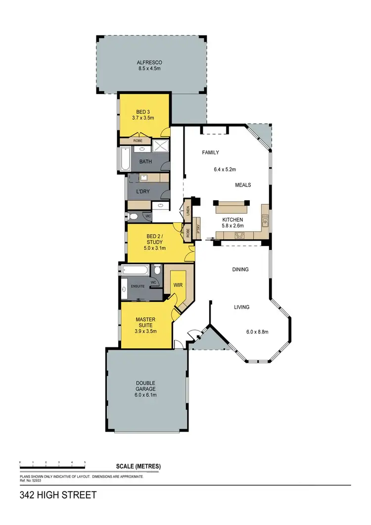 Floorplan of Homely house listing, 342 High Street, Kangaroo Flat VIC 3555