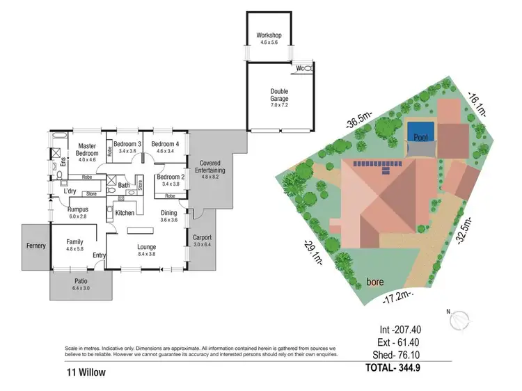 Floorplan of Homely house listing, 11 Willow Court, Kirwan QLD 4817