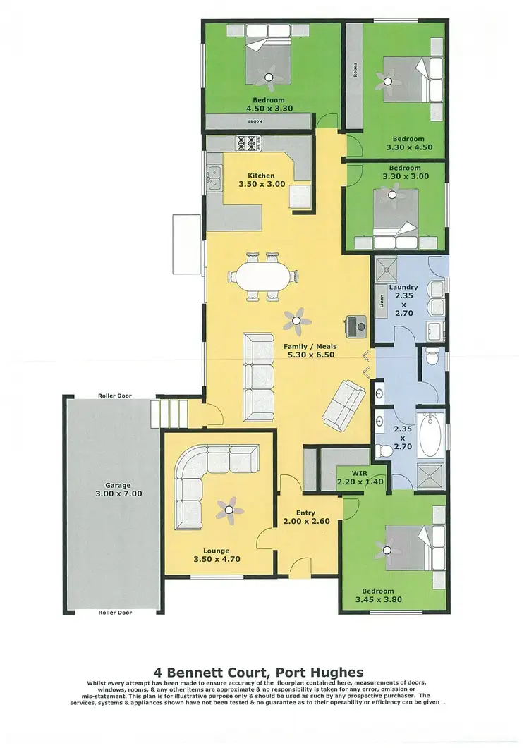 Floorplan of Homely house listing, 4 Bennett Court, Port Hughes SA 5558