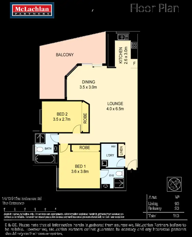 Floorplan of Homely apartment listing, 14/170-172 The Entrance Road, The Entrance NSW 2261