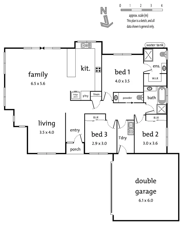 Floorplan of Homely townhouse listing, 74A Sellick Drive, Croydon VIC 3136