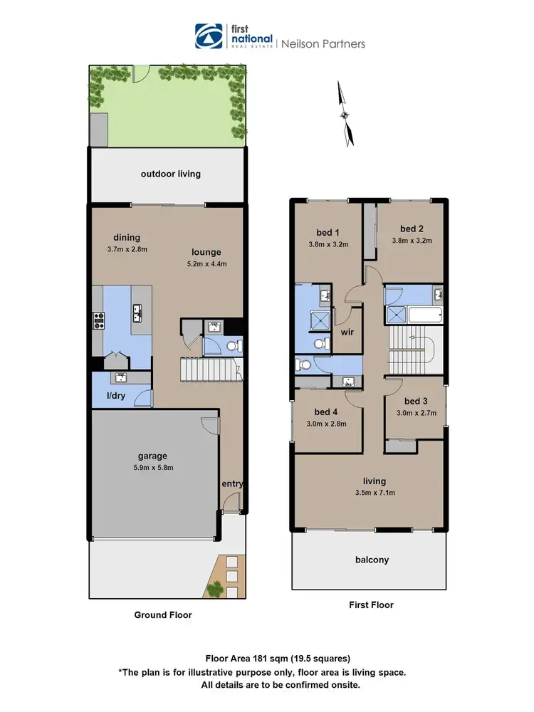 Floorplan of Homely townhouse listing, 28 Swan Street, Pakenham VIC 3810