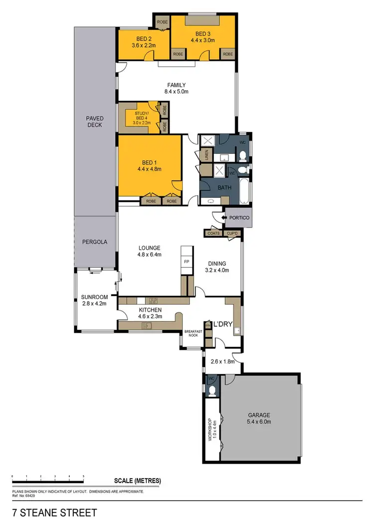 Floorplan of Homely house listing, 7 Steane Street, Bendigo VIC 3550