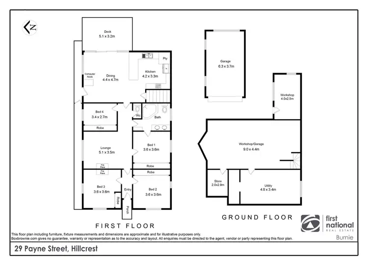 Floorplan of Homely house listing, 29 Payne Street, Hillcrest TAS 7320