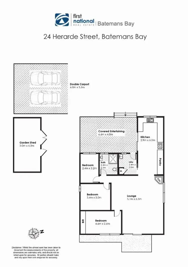 Floorplan of Homely house listing, 24 Herarde Street, Batemans Bay NSW 2536