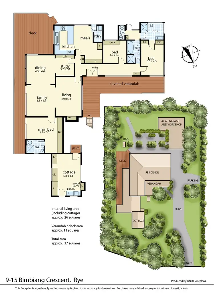 Floorplan of Homely house listing, 9-15 Bimbiang Crescent, Rye VIC 3941
