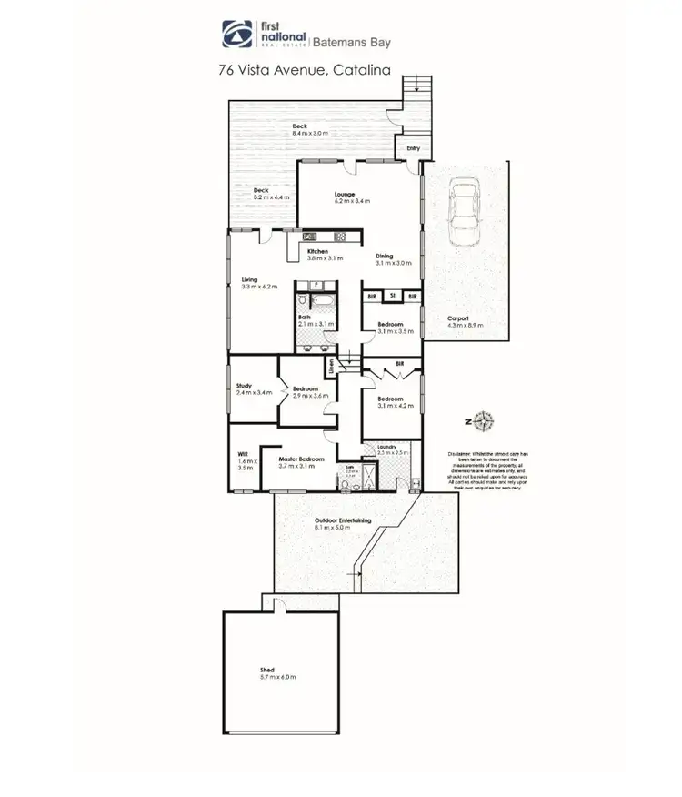 Floorplan of Homely house listing, 76 Vista Avenue, Catalina NSW 2536