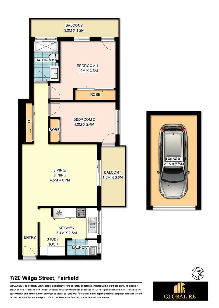 Floorplan of Homely unit listing, 7/20-26 Wilga Street, Fairfield NSW 2165