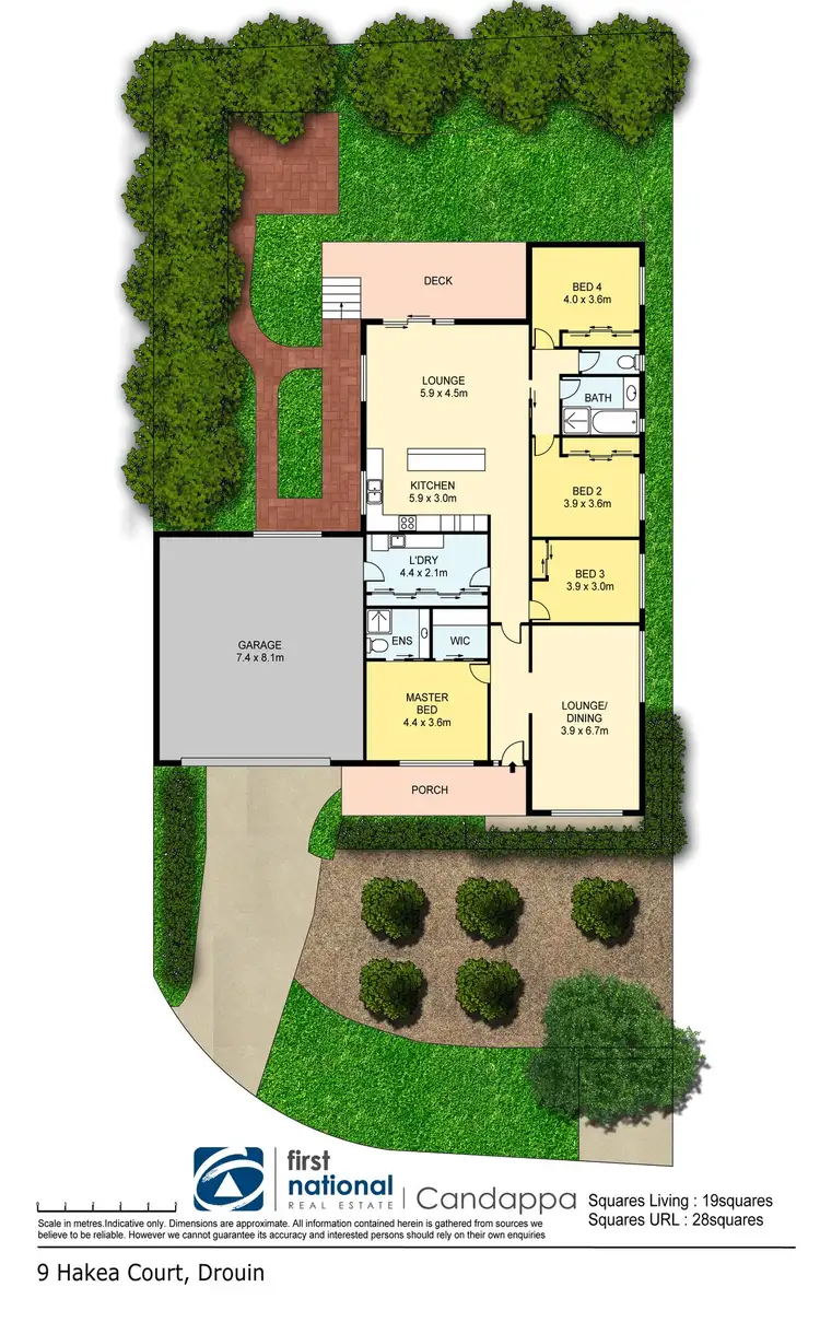 Floorplan of Homely house listing, 9 Hakea Court, Drouin VIC 3818
