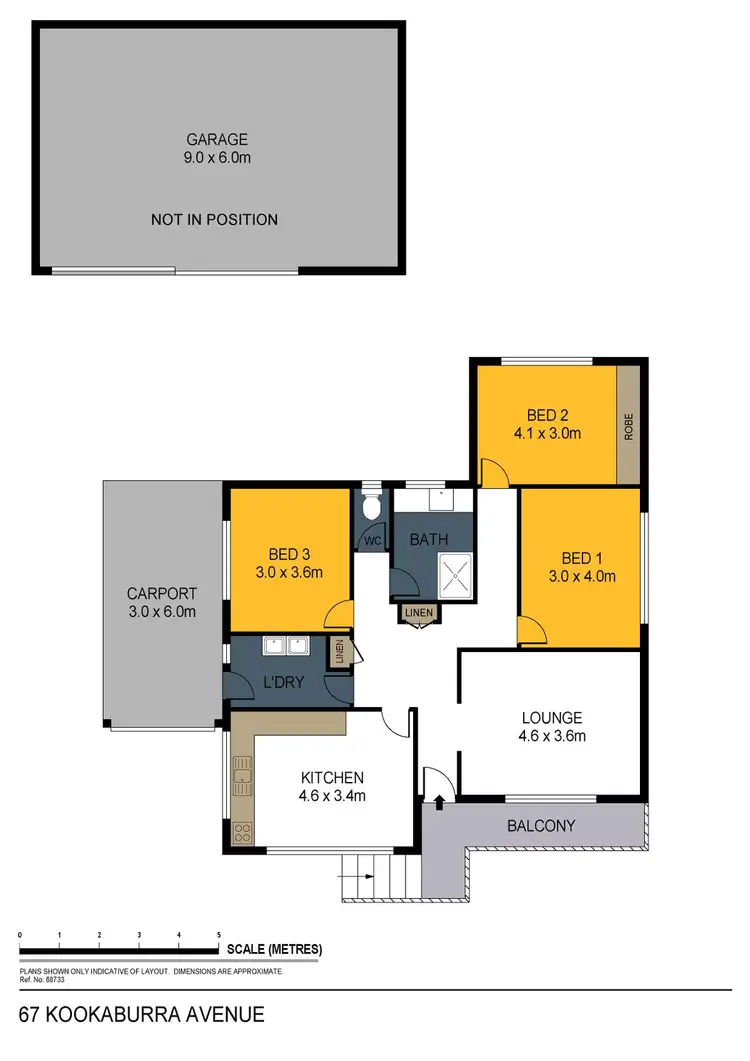 Floorplan of Homely house listing, 67 Kookaburra Avenue, North Bendigo VIC 3550