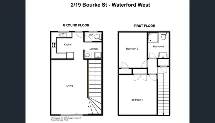 Floorplan of Homely unit listing, 2/19 Bourke Street, Waterford West QLD 4133