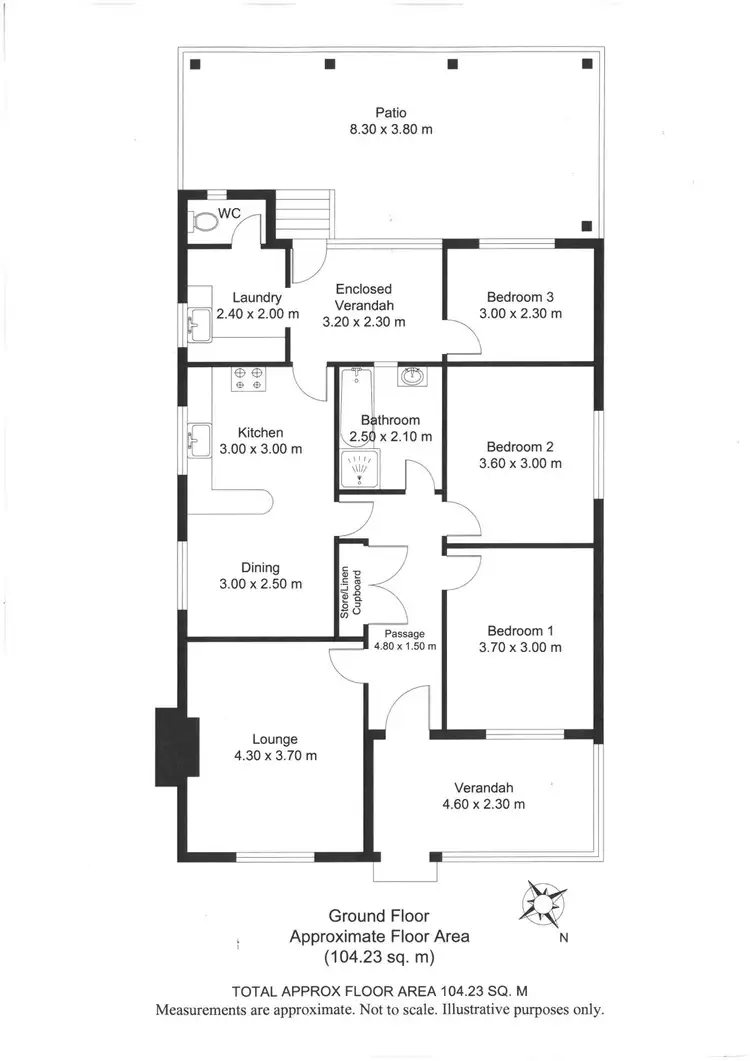Floorplan of Homely house listing, 111 Angove Road, Spencer Park WA 6330