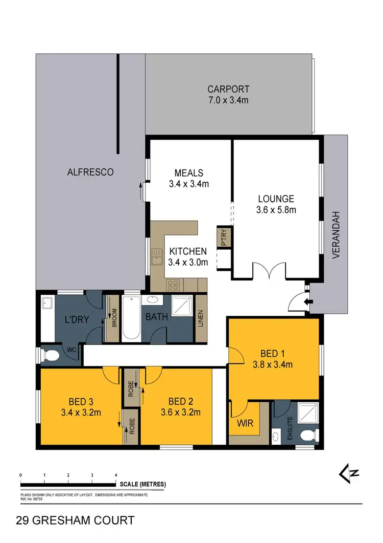 Floorplan of Homely house listing, 29 Gresham Court, Golden Square VIC 3555