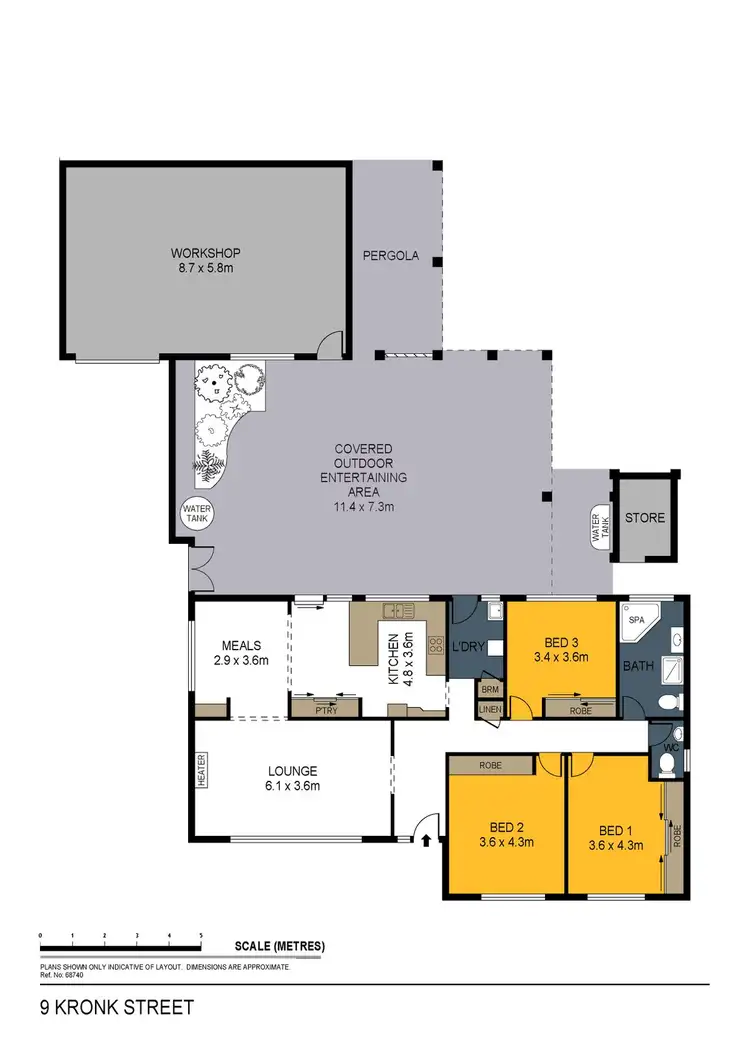 Floorplan of Homely house listing, 9 Kronk Street, Golden Square VIC 3555