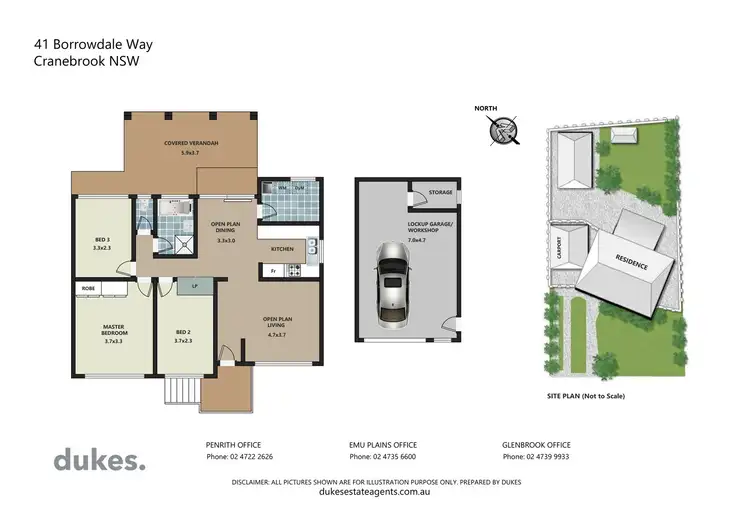 Floorplan of Homely house listing, 41 Borrowdale Way, Cranebrook NSW 2749