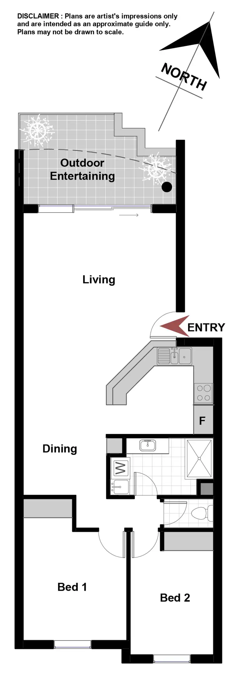 Floorplan of Homely unit listing, 17/15 Howitt Street, Kingston ACT 2604