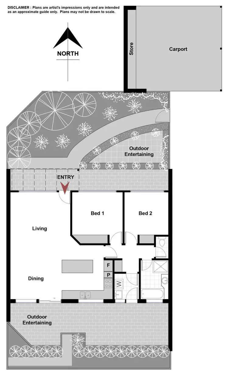 Floorplan of Homely townhouse listing, 33/32 Bunbury Street, Stirling ACT 2611