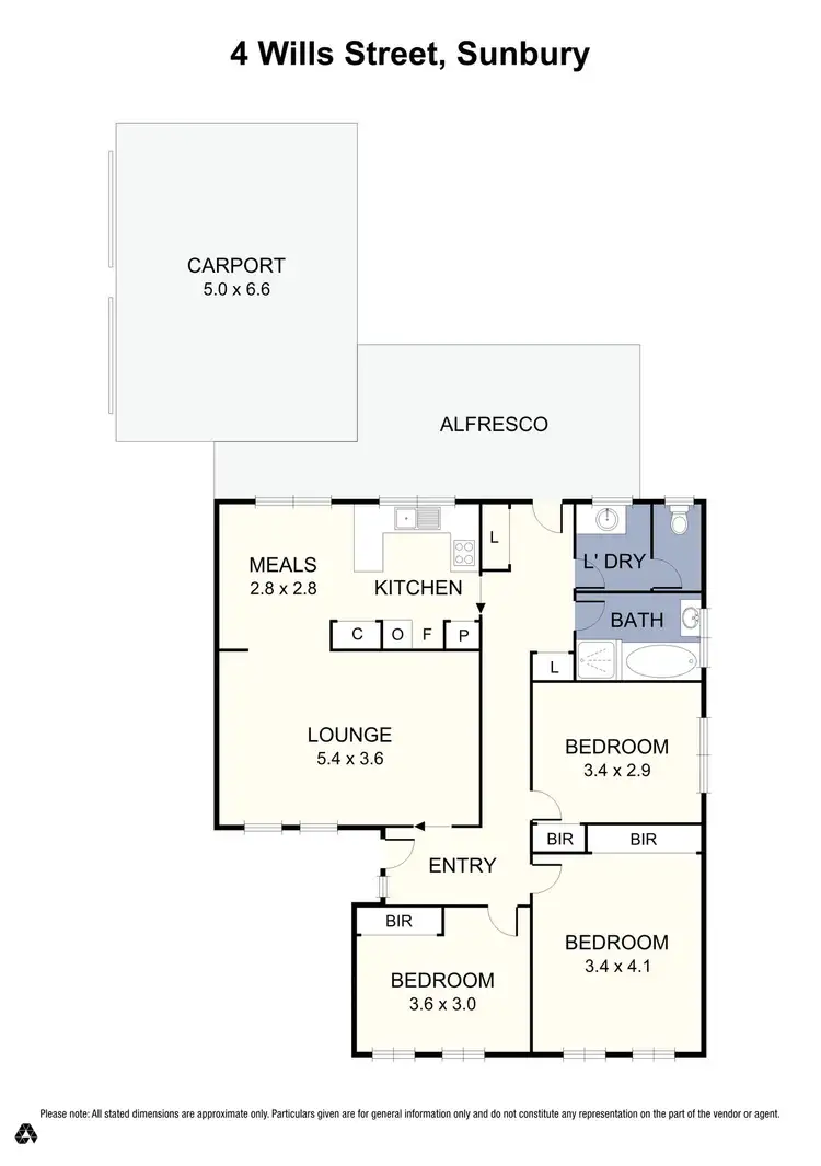 Floorplan of Homely house listing, 4 Wills Street, Sunbury VIC 3429
