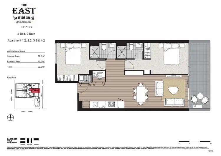 Floorplan of Homely apartment listing, 402/294 Lygon Street, Brunswick East VIC 3057
